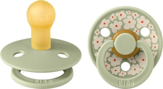 BIBS Pacifier Colour Latex Studio Collection Jasmine Sage Mix Siz
