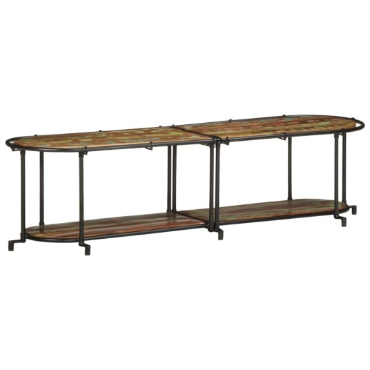  TV benk 160x42x40 cm gjenvunnet heltre