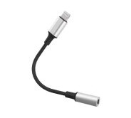 MicroConnect - Lightning til hodetelefonjakk-adapter - Lightning hann til 3,5 mm telefonjakk hunn - 10 cm - svart MicroConnect - Lightning til hodetelefonjakk-adapter - Lightning hann til 3,5 mm telefonjakk hunn - 10 cm - svart