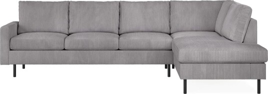Peppe 4 seters Høyrevendt L formet Sjeselongsofa i Manchester Mørk grå Peppe 4 seters Høyrevendt L formet Sjeselongsofa i Manchester Mørk grå