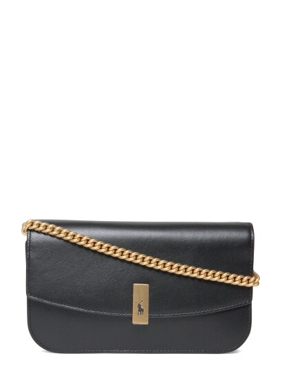 Polo Ralph Lauren Polo Id Leather Chain Wallet & Bag Black ONE SIZE
