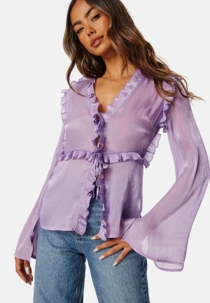Madeleine Bitici X Bubbleroom Madeleine Sheer Blouse Lilac XS