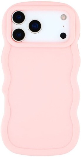 EIDERWOOD iPhone 17 Pro Fleksibelt Plast Wavy Deksel Rosa