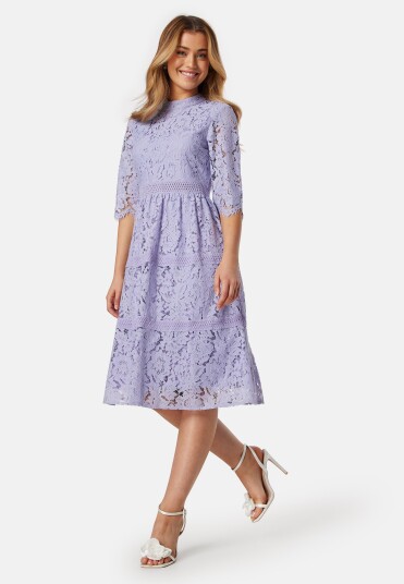 Happy Holly Madison lace dress Light lavender 38