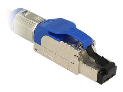 Delock Nettverkkontakt Rj-45 Hann 6.6 Cm Stp Cat 8 Med Støvel Metall