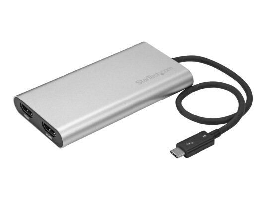 StarTech Thunderbolt 3 to Dual HDMI Display Adapter - 4K 30Hz - Certified TB3 to HDMI Monitor Adapter - Compatible w/ Windows Only (TB32HD2) - Ekstern StarTech Thunderbolt 3 to Dual HDMI Display Adapter - 4K 30Hz - Certified TB3 to HDMI Monitor Adapter - Compatible w/ Windows Only (TB32HD2) - Ekstern