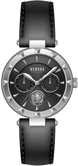 Versus by Versace Dameklokke VSPOS2121 Sertie N Sort/Lær Ø36 mm