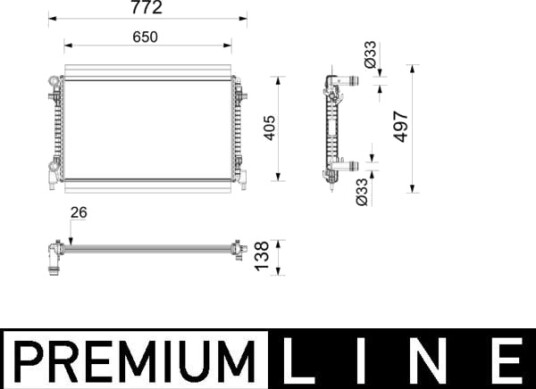 MAHLE CR 2801 000P Radiator motorkjøling