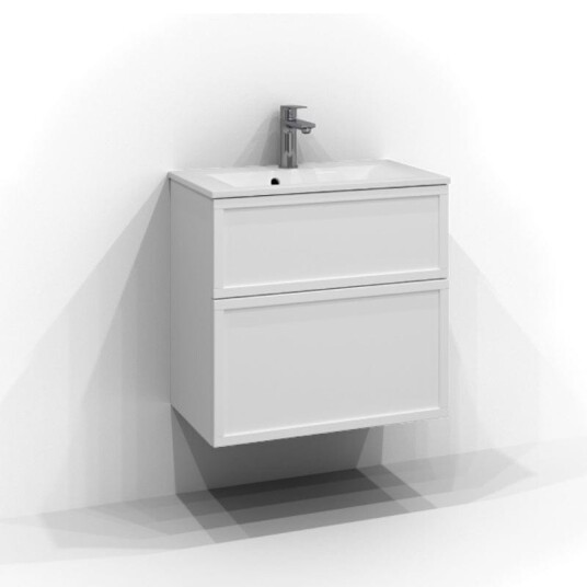 Svedbergs Poem Ramme Servantskap Slimd35 med 2 Skuffer Hvit / 60cm Push Open SV-3356412-P Svedbergs Poem Ramme Servantskap Slimd35 med 2 Skuffer Hvit / 60cm Push Open SV-3356412-P