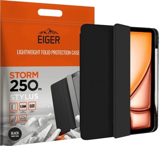 EIGER EGSR00234 Etui til iPad Air 13" Svart