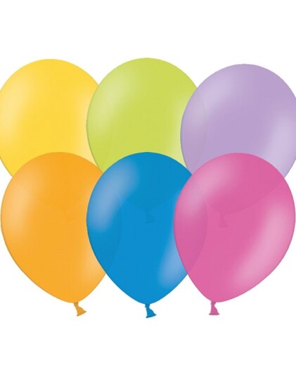 100 stk 13 cm MEGAPACK Små Ballonger Assorterte Farger