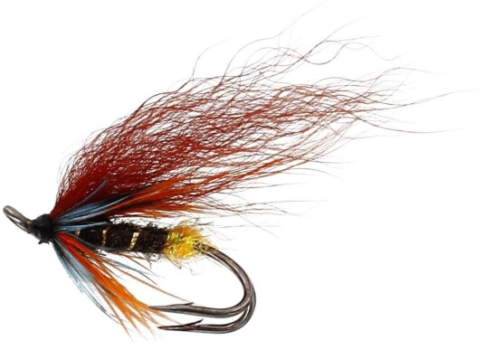 Unique Flies Thunder"N Lightning Vmc 8909 #8 Double Red/blue/black