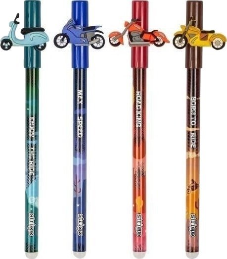 Strigo Slettbar Kulepenn Med Hette Motorsykkel (36 Stk)