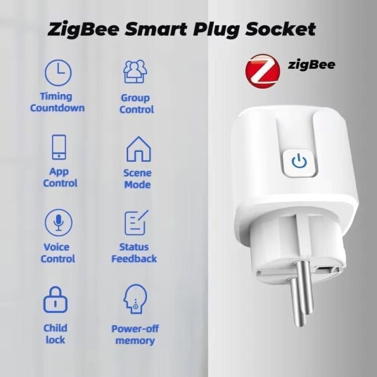 ZigBee Smartplugg med strømmåler 16A
