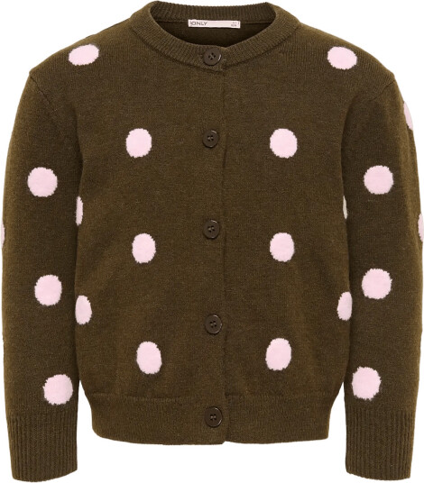 Kids Only Kmgroca Life Ls Jacquard Cardigan Knt   Green   116