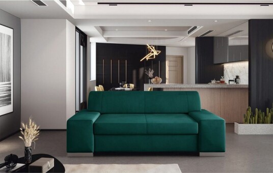 Sofa Eltap Porto Mat Velvet 75 Grønn 2190x62x73 cm