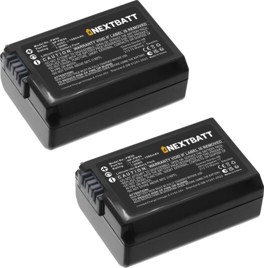 Nextbatt Batteri til Sony NP-FW50 - 2-pakning