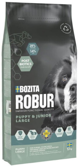 Bozita Robur Puppy & Junior XL Tørrfôr 12 kg Bozita Robur Puppy & Junior XL Tørrfôr 12 kg