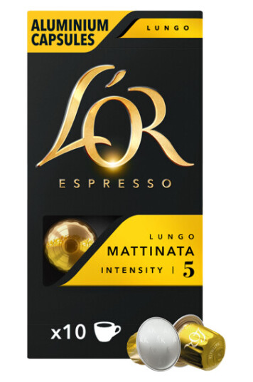 Nespresso L'OR Lungo Mattinata til Nespresso. 10 kapsler Nespresso L'OR Lungo Mattinata til Nespresso. 10 kapsler