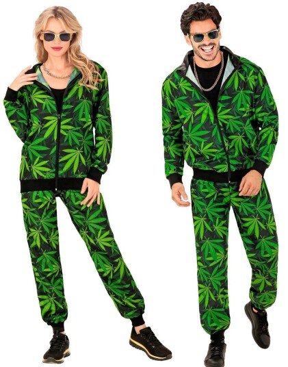 80 Talls Ganja Party Grilldress til Voksen   S