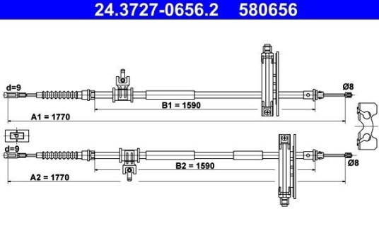 Bremsewire ATE 24.3727 0656.2 Bremsewire ATE 24.3727 0656.2