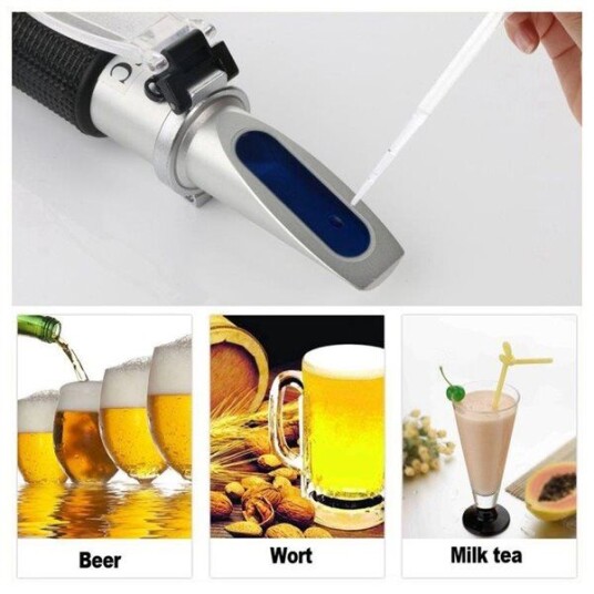 Refraktometer alkohol / Sukkerinnehold Refraktometer alkohol / Sukkerinnehold