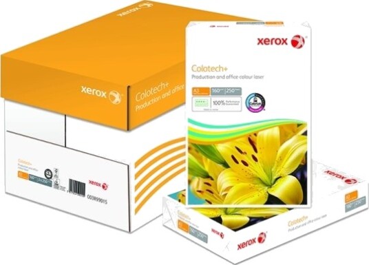 Kopipapir Xerox Colotech+ Gull 160G A3 250 Ark/Pakning