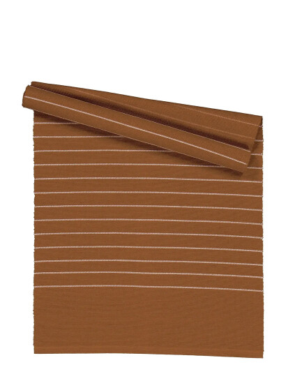Noble House Runner Stripe 35 X110 Cm - Brown - 35X110CM