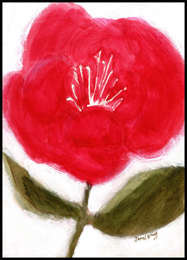 Floral In Red for Cierra Plakat Plakat / 30x40cm