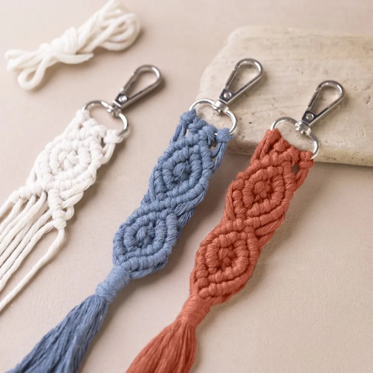 Creativ Company Macramé sett mini Nøkkelring Creativ Company Macramé sett mini Nøkkelring