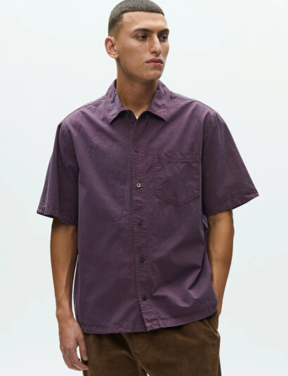 WOOD WOOD Wwnico Ss Shirt 25187 Burgundy L WOOD WOOD Wwnico Ss Shirt 25187 Burgundy L