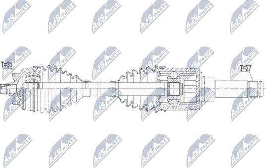 Nty Drivaksel NTY NPW BM 165 Nty Drivaksel NTY NPW BM 165