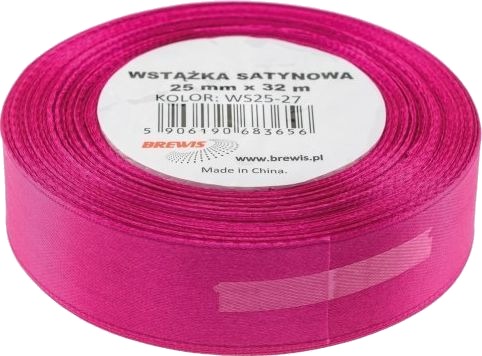 Brewis Wstążka Satynowa Brewis 25Mm/32Mm Farge 27 Fuksja Brewis Brewis Wstążka Satynowa Brewis 25Mm/32Mm Farge 27 Fuksja Brewis