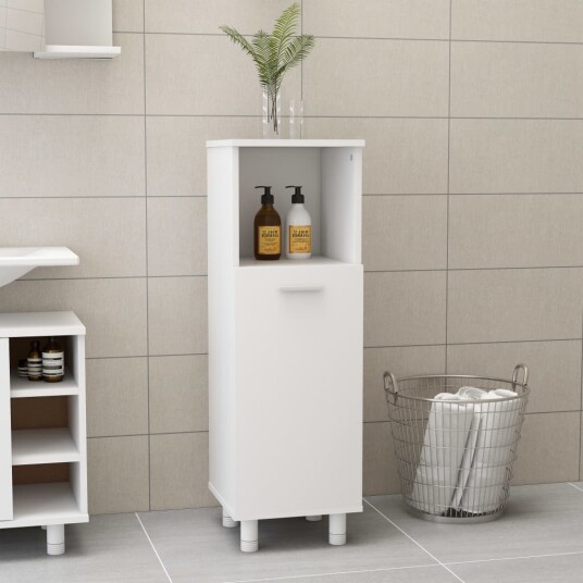 vidaXL Baderomsskap hvit 30x30x95 cm sponplate vidaXL Baderomsskap hvit 30x30x95 cm sponplate