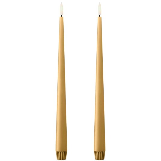 Ester & Erik Led Stearinlys 2 pk 30 cm Almond Butter Ester & Erik Led Stearinlys 2 pk 30 cm Almond Butter