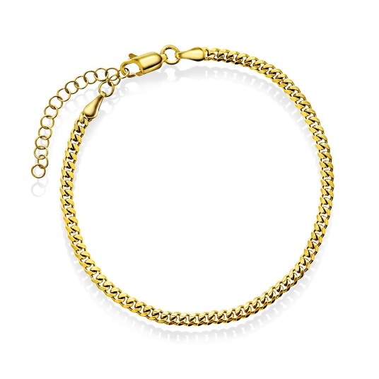 Pan Jewelry Panser armbånd i forgylt 925 sølv 19 cm Pan Jewelry Panser armbånd i forgylt 925 sølv 19 cm