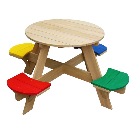 AXI UFO Picnic Table Regnbue 935094