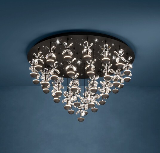 Pianopoli LED taklampe svart 78 cm   EGLO Stars of Light   Stue   Design   Metall   Rund