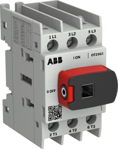 Abb Lastbryter OT25G1-3BS 8P 25A Bunn/DIN-skinne