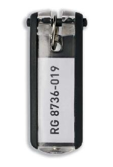 Durable Nøkkelbrikke Key Clip Svart 6 Stk Durable Nøkkelbrikke Key Clip Svart 6 Stk
