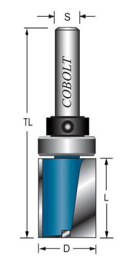 Cobolt 103 012L Malfres med styrelager Maskintilbehør & forbruk