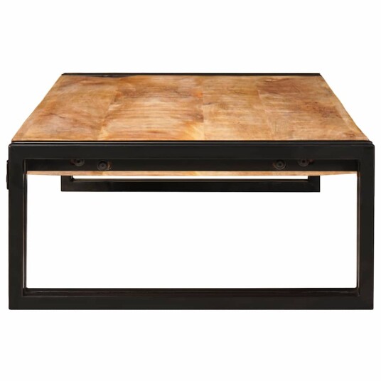 Badehylle med hylle 100 x 50 x 23 cm Massiv mango tre jern