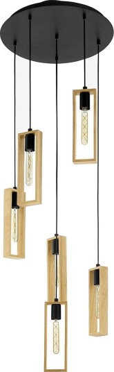 EGLO Pendellampe Littleton With 6 Lamps Brun Takpendler