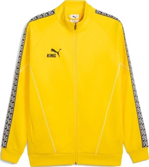 PUMA Treningsjakke Teamking Anthem Raskere Gul/PUMA Svart Barn størrelse 116 cm