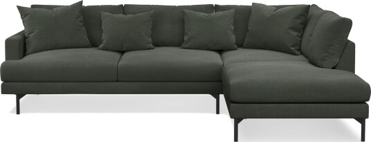 Menard 4 seters Høyrevendt Dyp L formet Sjeselongsofa i Manchester Mørk grønn Menard 4 seters Høyrevendt Dyp L formet Sjeselongsofa i Manchester Mørk grønn