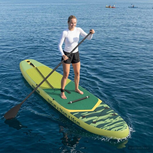 SUP-brett med sete 2-i-1 POSEIDON 335 x 76 x 15 cm Grønn for SUP-brett med sete 2-i-1 POSEIDON 335 x 76 x 15 cm Grønn for