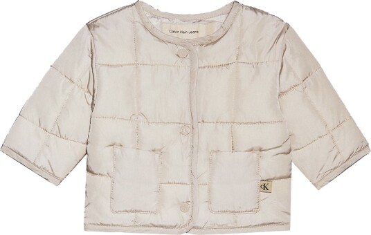 Calvin Klein Polstret Jakke Chateau Grey Calvin Klein 3 år (98) Dunjakke Beige