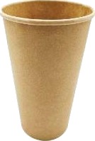 Kaffebæger Pap Ø90x137mm 40Cl 16Oz Single Wall Brun,20 Ps X 50 Stk/Krt