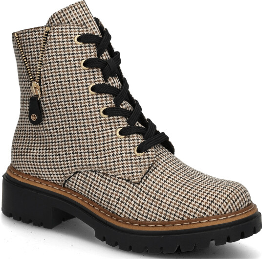 Rieker Rieker Ladies Mid Height Boots 72617 90 Multi Beige 37