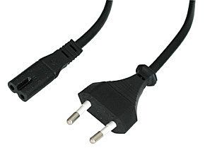 Lindy 2m Strømkabel IEC C7 til Europlug Svart Lindy 2m Strømkabel IEC C7 til Europlug Svart